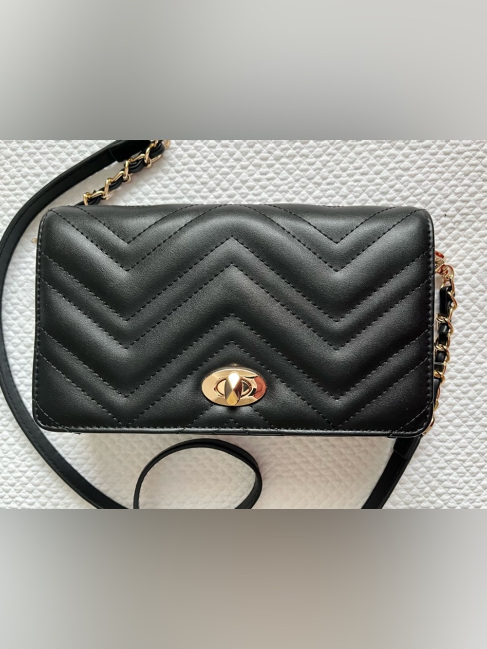 Black Quilted Shoulder Bag